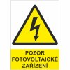 Nálepka "Pozor fotovoltaické zařízení"