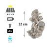 Solární lampa víla 15x12x22cm, 1 LED, AA