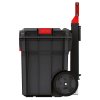 Kufr na nářadí s transp. kolečky X BLOCK PRO černý 546x380x510mm, zásuvka
