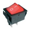 Přepínač kolébkový 2pol./4pin ON-OFF 250V/15A červený