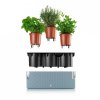 Samozavlažovací truhlík Cobble trio kamenná šedá