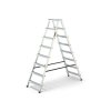 Schůdky oboustranné Drabest, 150kg, 2x8 stupňů