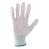 Povrstvené rukavice SOLO, bílé, vel. 09