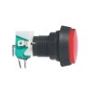 Přepínač tlačítko kul. ON-(ON) 250V/10A s mikrospínačem červené