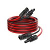 Solární kabel 4mm2, červený+černý s konektory MC4,prodloužení 2m