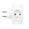 Rozbočka 3x10A, bílá