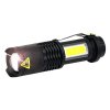 Svítilna Flashlight NX1040 3W, 70+65lm s bočním světlem, Zoom, 1xAA, krabice 12ks