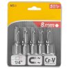 Hlavice MS84 08mm, 1/4", magnet, 5ks