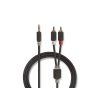 Kabel Jack 3,5mm stereo/2x Cinch 5m NEDIS CABW22200AT50
