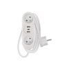 Prodlužovací přívod 2 zásuvky 1,4m EMOS P0211E USB