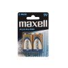 Baterie 6LR61 (9V) alkalická MAXELL 2ks / blistr