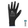 Rukavice CXS BRITA BLACK, s blistrem, máčené v polyuretanu, vel. 9