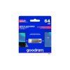 Flash disk GOODRAM USB + USB C 64GB stříbrný