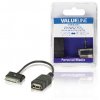 Synchronizační a Nabíjecí Kabel Samsung 30kolíkový Zástrčka - USB A Zásuvka 0.20 m Černá Valueline VLMB39205B02