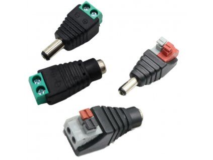 DC csatlakozó pár – 5,5×2,1mm csavaros / csavarmentes