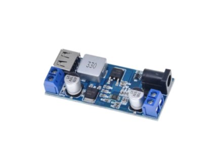 Feszültségcsökkentő 24V12V 5V Step Down modul 5A LM2596S (2)