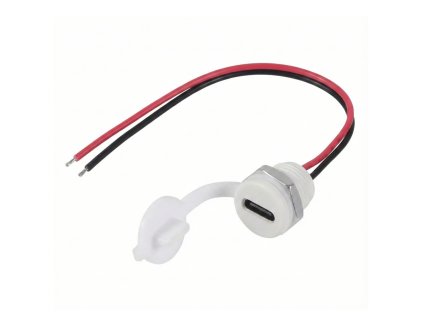 USB C Csatlakozó aljzat kábellel és zárókupakkal10