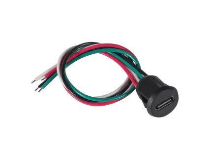 USB C Csatlakozó aljzat kábellel 4 vezetékes