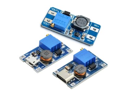 MT3608 feszültségnövelő (step up) modul 2 24 V tól 5 28 V ig