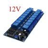 Relé modul tizenhat relével Tizenhat csatornás relé modul 5V 12V1