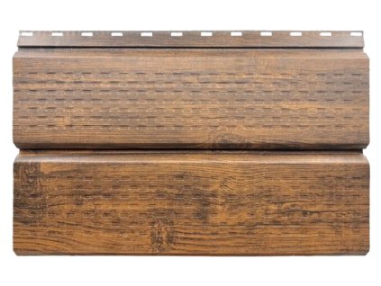 Plechový podhľad, 0,45mm, PERFOROVANÝ, Orech 2500 mm
