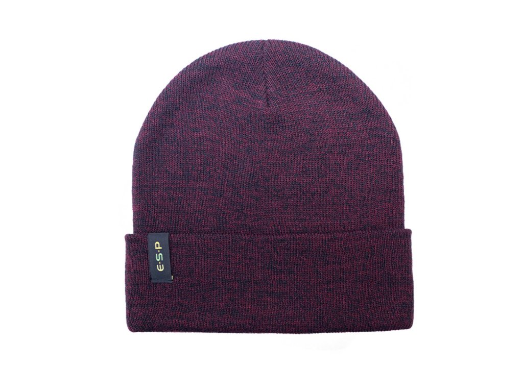 ESP čiapka Beanie Hat Maroon/Black