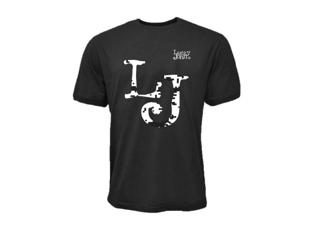Lucky John tričko pánske čierne vel.2XL