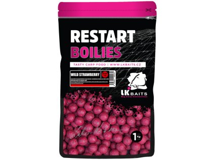 LK Baits ReStart Boilies Wild Strawberry 30mm, 1kg