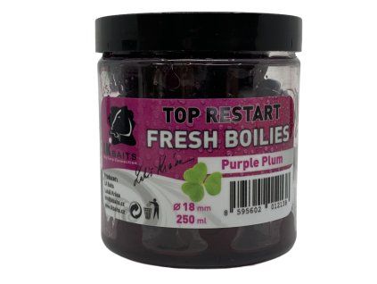 LK Baits Fresh Boilie TopReštart Purple Plum 14mm 150ml