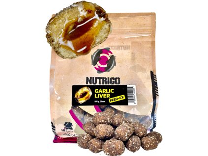 LK Bait Nutrigo FEED-EX Garlic Liver 800g, 20 mm
