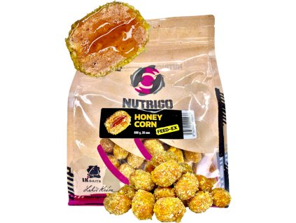 LK Baits Nutrigo FEED EX Honey Corn 800g, 20 mm