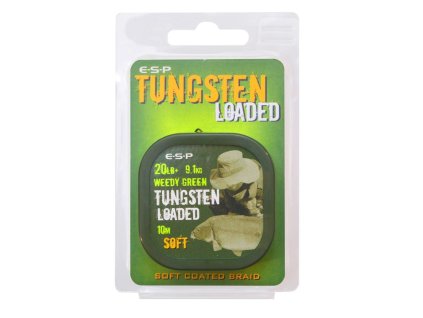ESP šnúrka Tungsten Loaded 10m 20lb 9,1kg Weedy Green Soft