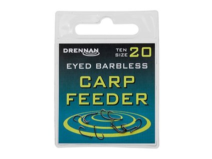 Drennan háčiky bez protihrotu Eyed Carp Feeder Barbless veľ. 18