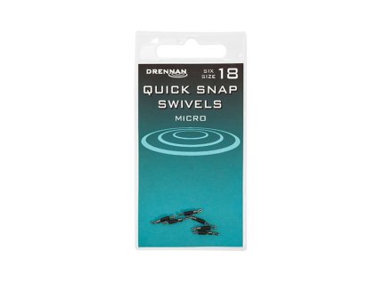 Drennan rýchlovýmenný obratlík Quick Snap Swivels veľ. 18