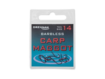 Drennan háčiky bez protihrotu Carp Maggot Barbless veľ. 12