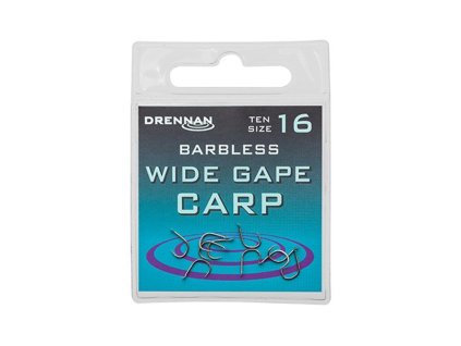 Drennan háčiky bez protihrotu Wide Gape Carp Barbless veľ. 18