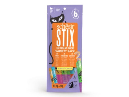 schesir cat stix variety mix na ochutnavku 6x15g