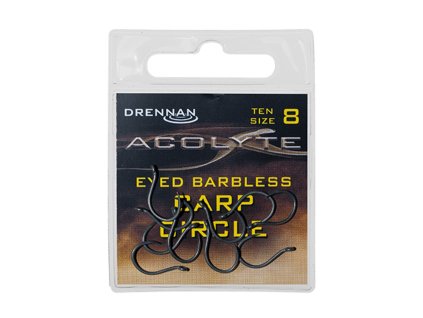 Drennan háčiky Acolyte Carp Circle Barbless vel.8