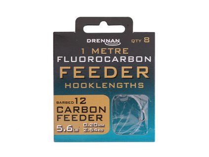 Drennan náväzce Fluorocarbon Feeder Carbon Feeder vel.12 / 5,6lb