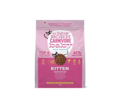 schesir cat born carnivore kitten cerstve kuracie s vajcom 255g