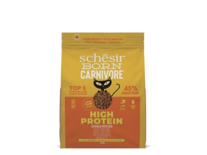 schesir cat born carnivore adult cerstve kuracie s vajcom 255g