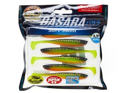 Lucky John 3D Basara Soft Swim 3,5" farba PG07 - 6ks