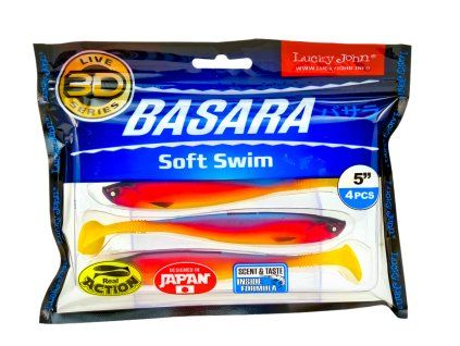 Lucky John 3D Basara Soft Swim 5" farba PG05 - 4ks