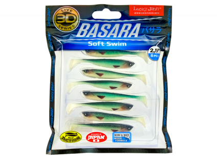 Lucky John 3D Basara Soft Swim 2,5" farba PG06 - 8ks