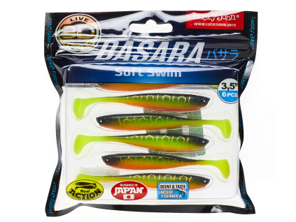 Lucky John 3D Basara Soft Swim 3,5" farba PG10 - 6ks