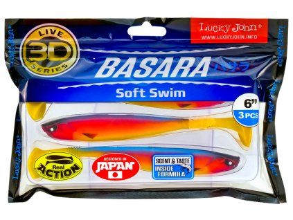 Lucky John 3D Basara Soft Swim 6" farba PG01 - 3ks