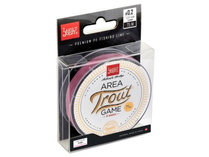 Lucky John splietaná šnúra Area Trout Game Pink 75m 0,093mm 3,50kg