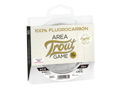 Lucky John fluorocarbon Area Trout Game Pink Line 75m 0,283mm 5,55kg