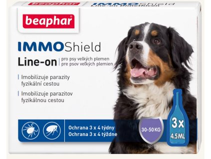 Screenshot 2025 04 26 at 15 12 26 Antiparazitiká Beaphar Line on immo shield pes L 3 x 4 5 ml Super zoo
