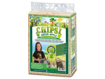 CHIPSI PLUS GREEN APPLE hobliny pre hlodavce Jablko - 60 L